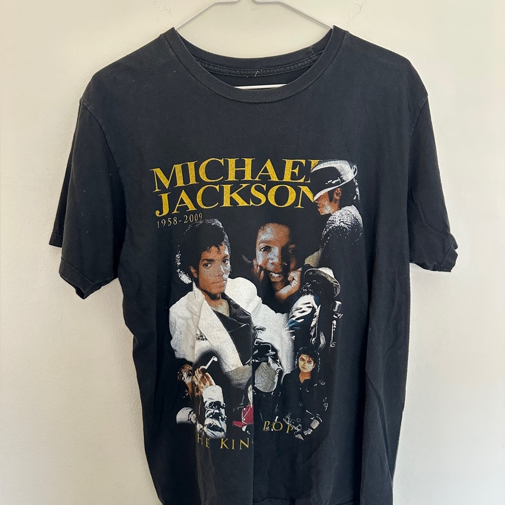 Vintage Black Tee Michael Jackson King of Pop S/M